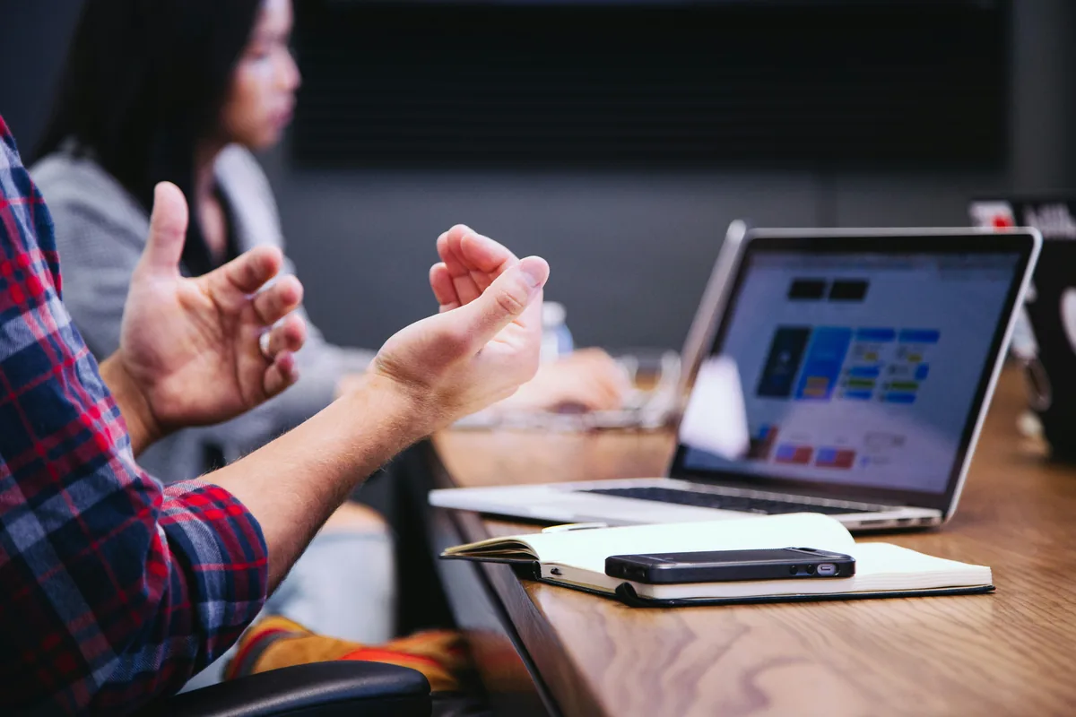 Business collaboration representing CRM and sales workflow software